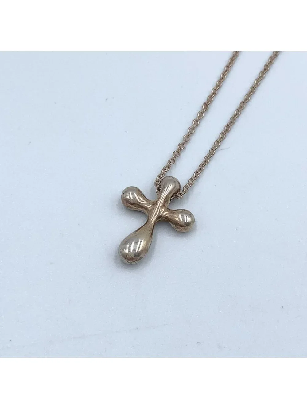 Tiffany & Co Small Cross 925 Sterling Silver Necklace
